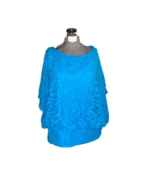 Women's Style & Co. Top XL turquoise Blue